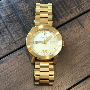 Nixon gold Corporal SS watch